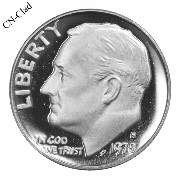 1978 S Roosevelt Dime Choice Cameo CN-Clad Proof