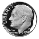 1979 S Roosevelt Dime Gem Deep Cameo Proof CN-Clad Roll (50 Coins) Type 1