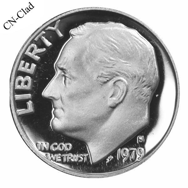 1979 S Roosevelt Dime Choice Cameo CN-Clad Proof Type 1 (Filled S)