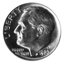 1980 -P Roosevelt Dime Roll BU Clad 50 US Coins