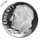 1983 S Roosevelt Dime Choice Cameo CN-Clad Proof