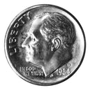 1984 -D Roosevelt Dime Roll BU Clad 50 US Coins