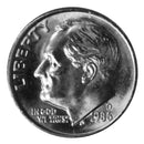 1986 -D Roosevelt Dime Roll BU Clad 50 US Coins