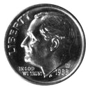 1988 -D Roosevelt Dime Roll BU Clad 50 US Coins