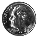 1988 -P Roosevelt Dime Roll BU Clad 50 US Coins