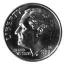 1989 -D Roosevelt Dime Roll BU Clad 50 US Coins