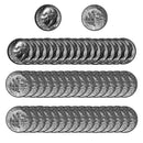 1993 -D Roosevelt Dime Roll BU Clad 50 US Coins