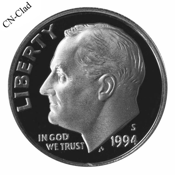1994 S Roosevelt Dime Choice Cameo CN-Clad Proof