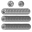 1998 -P Roosevelt Dime Roll BU Clad 50 US Coins
