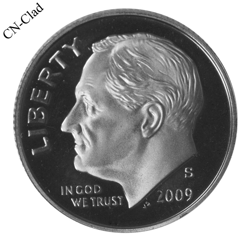2009 S Roosevelt Dime Choice Cameo CN-Clad Proof