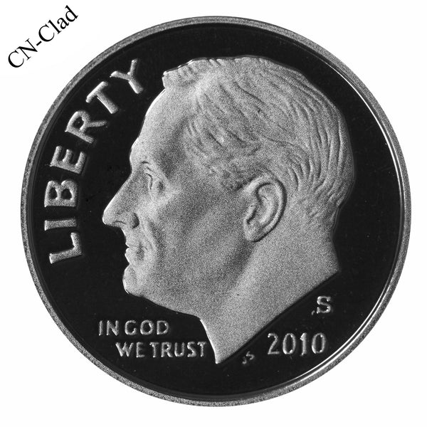 2010 S Roosevelt Dime Choice Cameo CN-Clad Proof