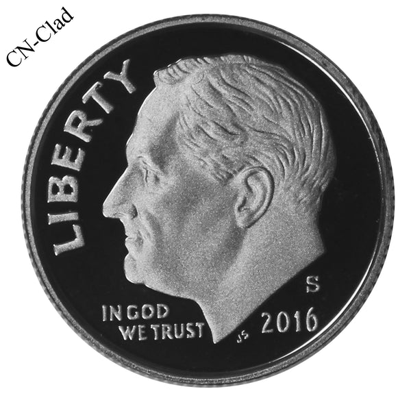 2016 S Roosevelt Dime Choice Cameo CN-Clad Proof