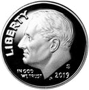 2019 -S Roosevelt Dime Gem Proof Roll (50Coins)