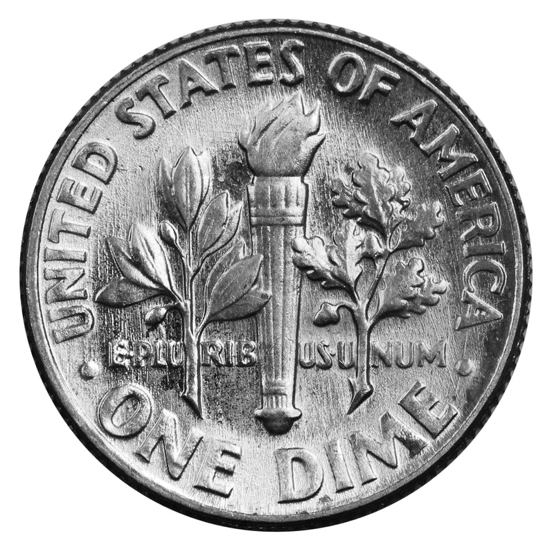 1985 -D Roosevelt Dime Roll BU Clad 50 US Coins