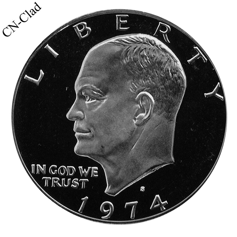 1974 S Eisenhower Dollar Gem Proof CN-Clad Coin