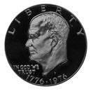 1976 S Eisenhower Dollar Deep Cameo Proof Bicentennial Roll CN-Clad (20 Coins) Type 2