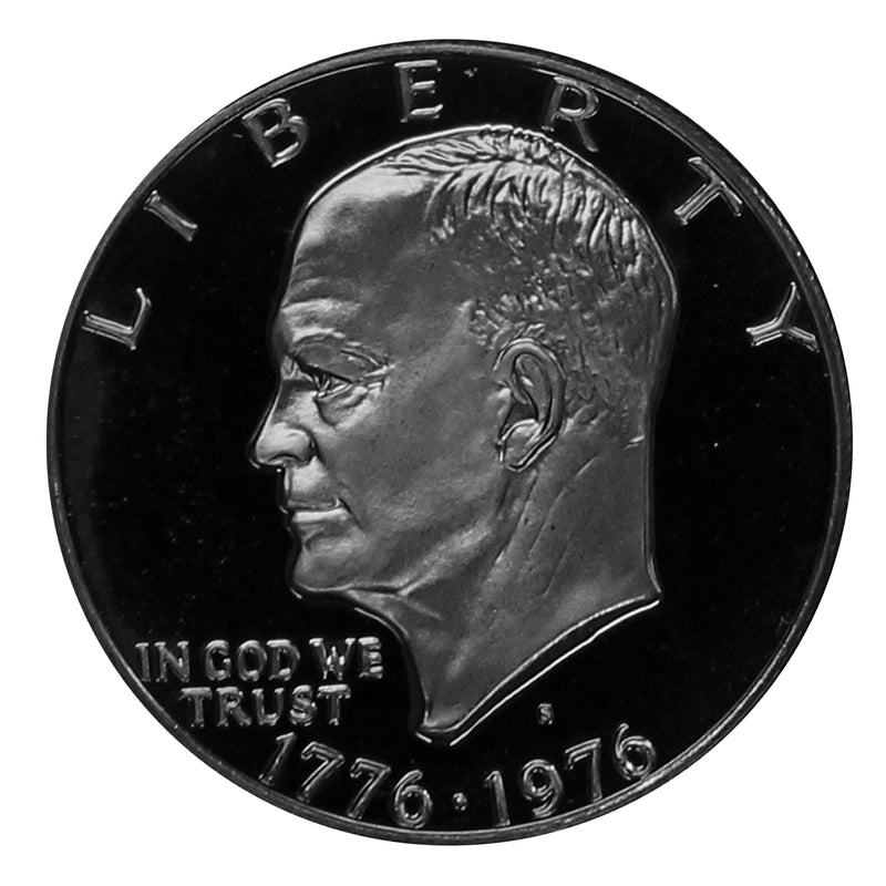 1976 S Eisenhower Dollar Type 2 Gem Proof Bicentennial CN-Clad Coin