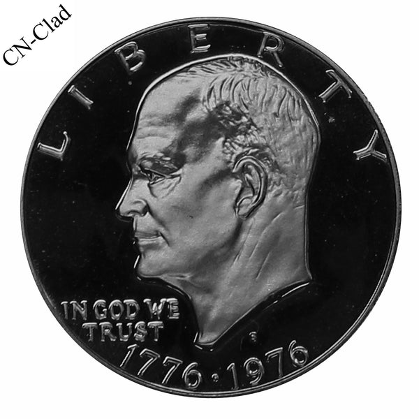 1976 S Eisenhower Dollar Type 1 Gem Proof Bicentennial CN-Clad Coin