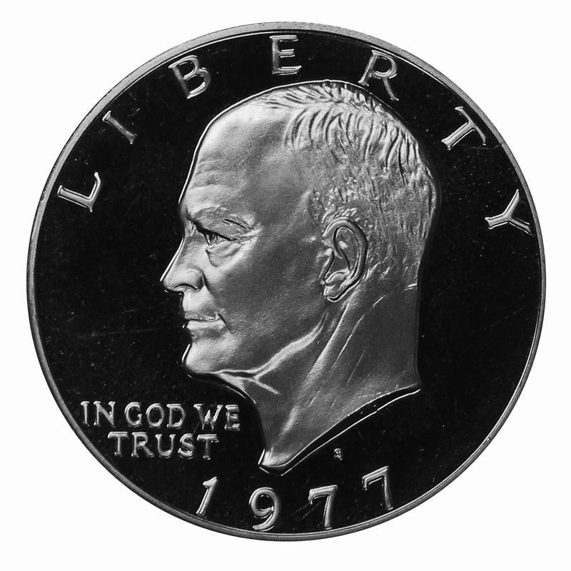 1977 S Eisenhower Dollar Gem Deep Cameo Proof Roll CN-Clad (20 Coins)