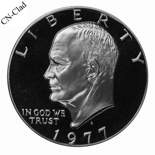 1977 S Eisenhower Dollar Gem Proof CN-Clad Coin