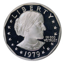 1979 S Susan B Anthony Dollar Gem DCAM Proof CN-Clad Type 2 (Clear S)