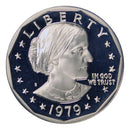 1979 S Susan B Anthony Dollar Gem DCAM Proof CN-Clad Type 2 (Clear S)