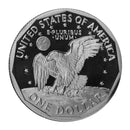 1981 S Susan B Anthony Dollar Gem Deep Cameo Proof Roll CN-Clad (20 Coins) Type 2 (Clear S)