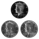 1971 P D S Kennedy Half Dollar 50c Year set Proof & BU US 3 Coin lot
