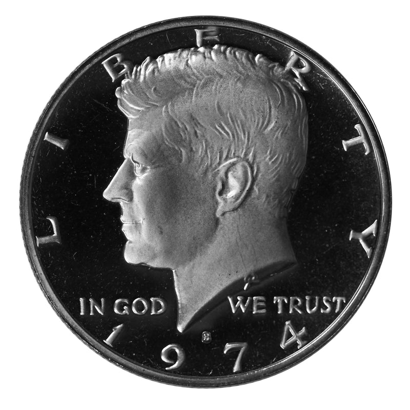 1974 S Kennedy Half Dollar Gem Proof Roll CN-Clad (20 Coins)