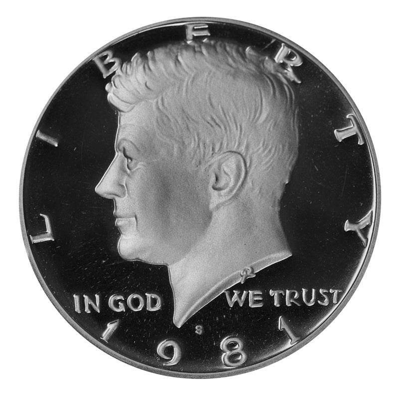 1981 S Kennedy Half Dollar Gem Deep Cameo Proof Roll CN-Clad (20 Coins) Type 1 (Filled S)