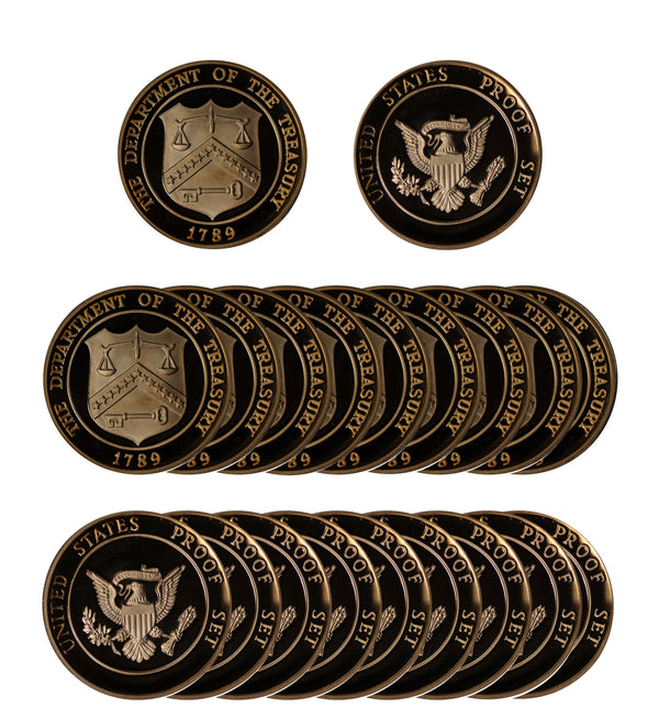 1982 Proof Roll 20 Brass Mint Tokens From Mint Proof Sets (20 pcs)