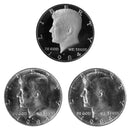 1984 P D S Kennedy Half Dollar 50c Year set Proof & BU US 3 Coin lot
