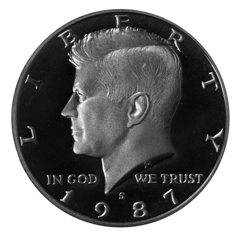 1987 S Kennedy Half Dollar Gem Proof Roll CN-Clad (20 Coins)