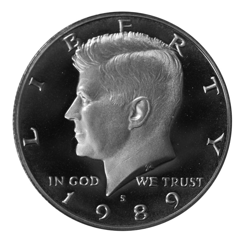 1989 S Kennedy Half Dollar Gem Proof Roll CN-Clad (20 Coins)
