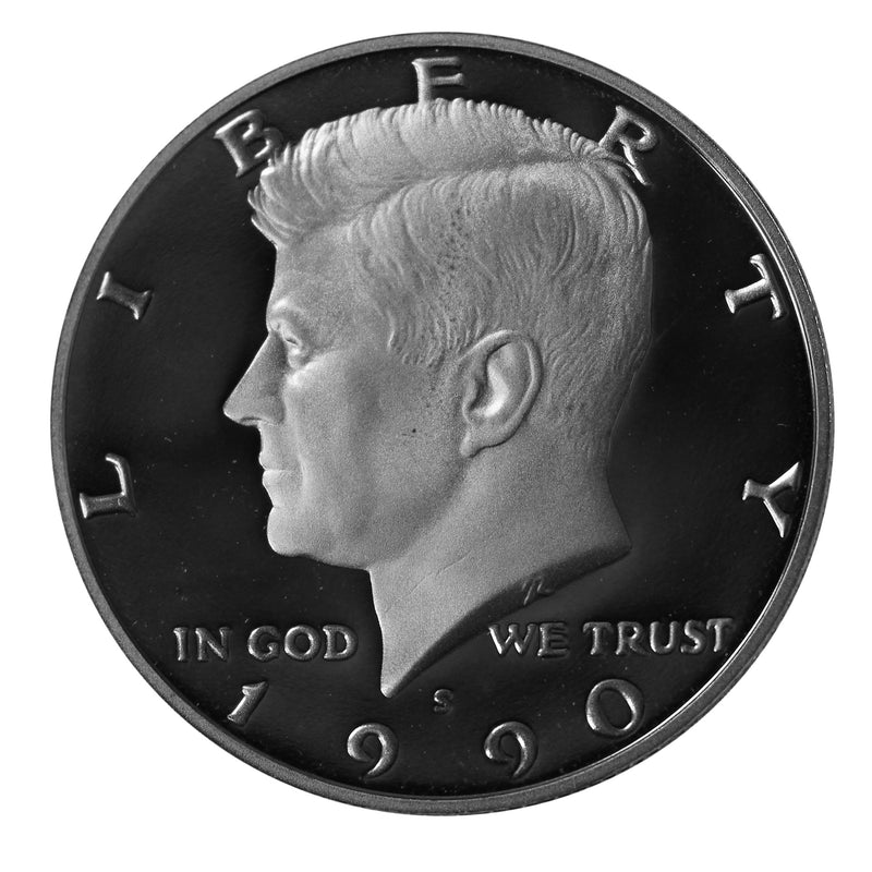 1990 S Kennedy Half Dollar Gem Proof Roll CN-Clad (20 Coins)