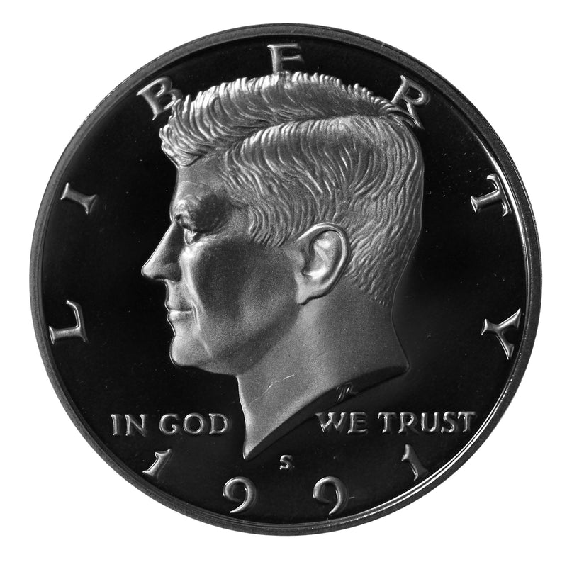 1991 S Kennedy Half Dollar Gem Proof Roll CN-Clad (20 Coins)