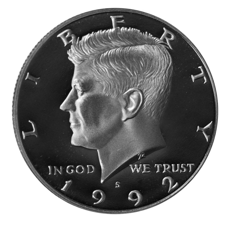 1992 S Kennedy Half Dollar Gem Proof Roll CN-Clad (20 Coins)