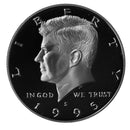 1995 S Kennedy Half Dollar Gem Proof Roll CN-Clad (20 Coins)