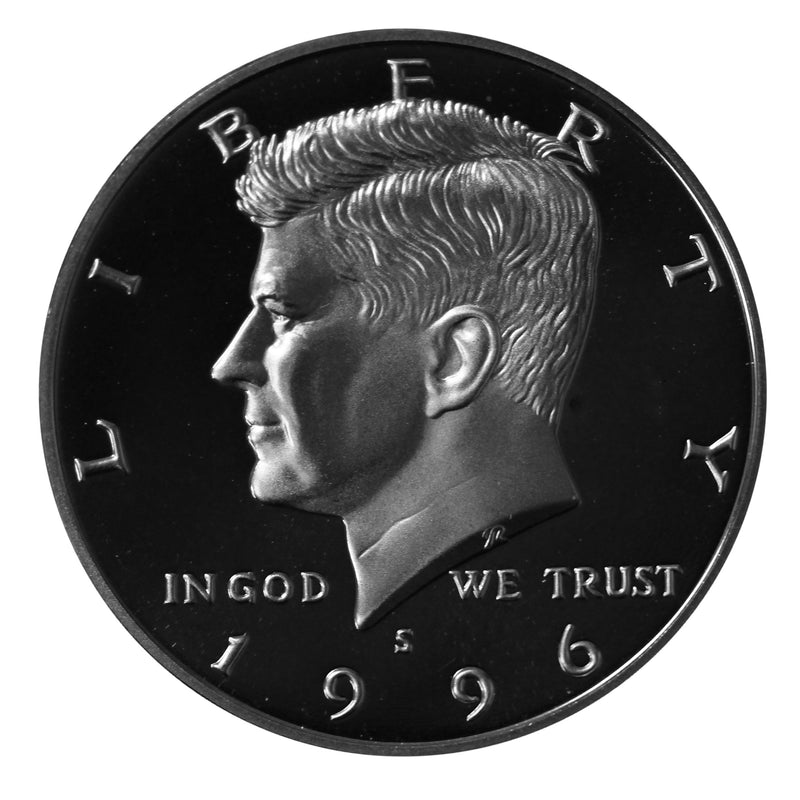 1996 S Kennedy Half Dollar Gem Proof Roll CN-Clad (20 Coins)