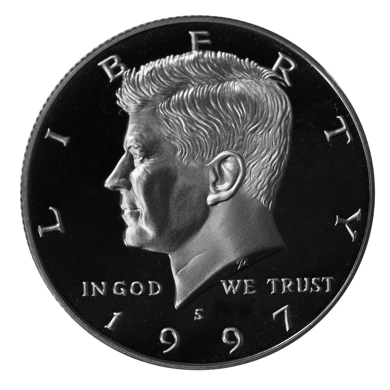 1997 S Kennedy Half Dollar Gem Proof Roll CN-Clad (20 Coins)
