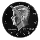 1998 S Kennedy Half Dollar CN-Clad Proof