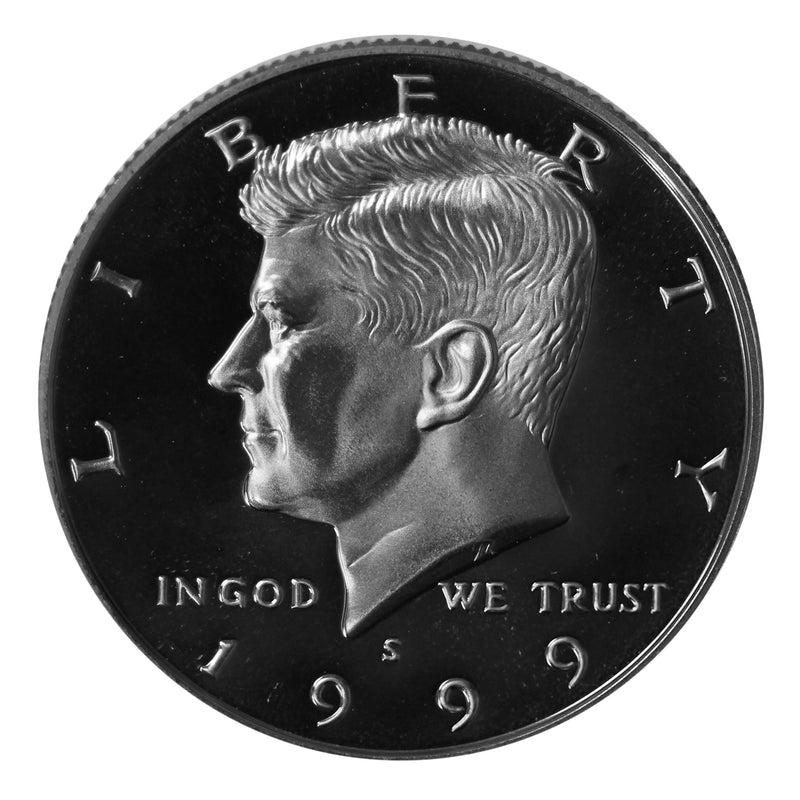 1999 S Kennedy Half Dollar Gem Proof Roll CN-Clad (20 Coins)