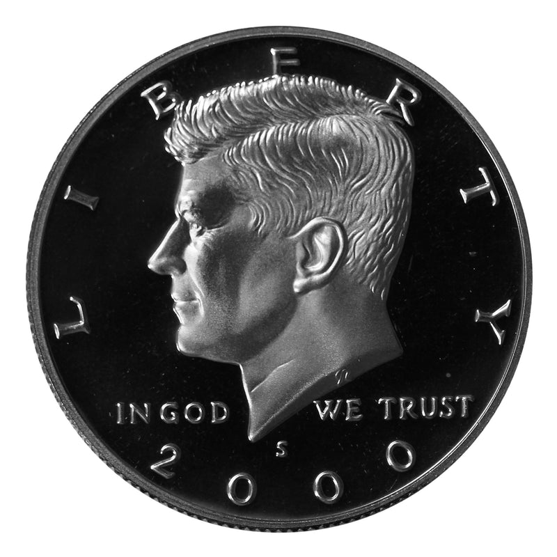 2000 S Kennedy Half Dollar Gem Proof Roll CN-Clad (20 Coins)