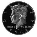 2002 S Kennedy Half Dollar Gem Proof Roll CN-Clad (20 Coins)