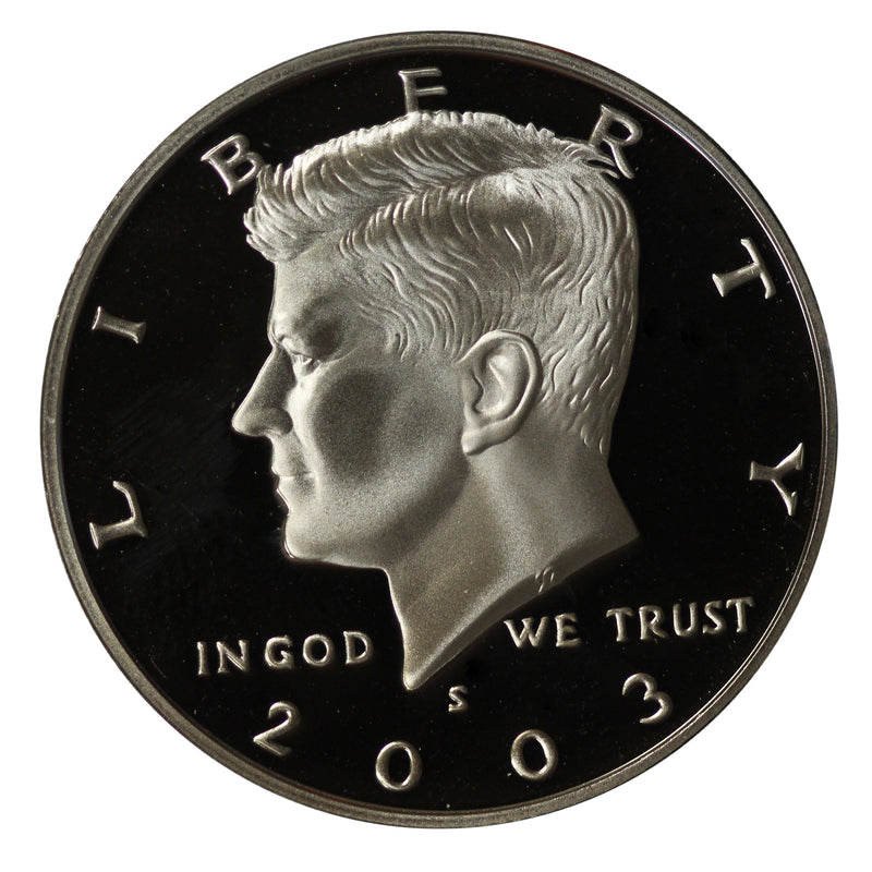 2003 S Kennedy Half Dollar Gem Proof Roll CN-Clad (20 Coins)