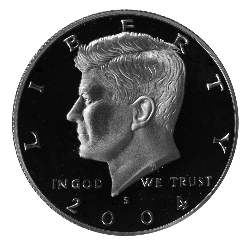 2004 S Kennedy Half Dollar Gem Proof Roll CN-Clad (20 Coins)