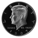 2007 S Kennedy Half Dollar Gem Proof Roll CN-Clad (20 Coins)