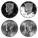 2007 P D S S Kennedy Half Dollar Year set Silver & Clad Proof & BU US 4 Coin lot