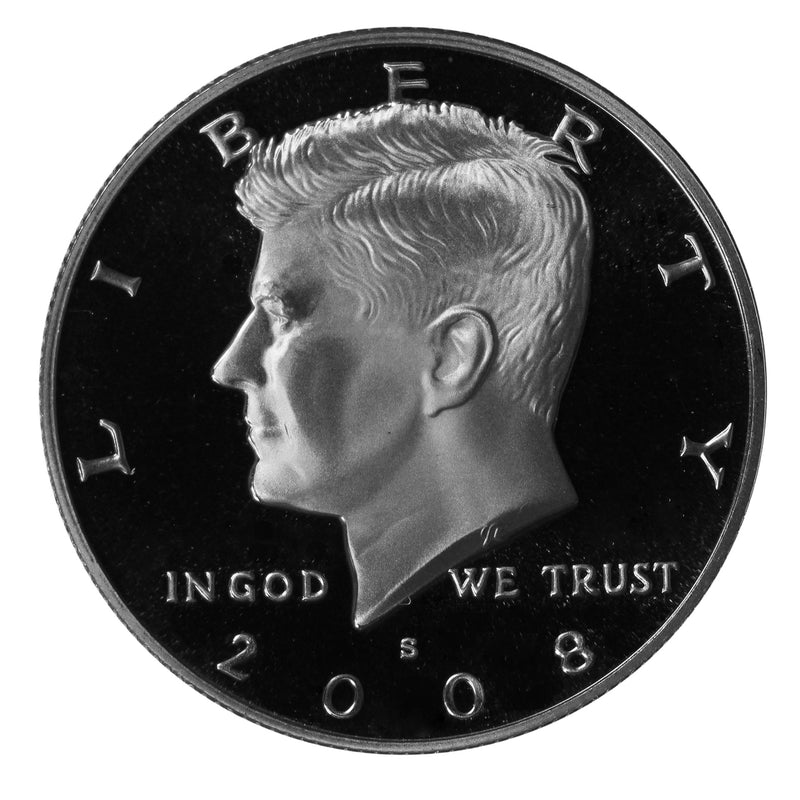 2008 S Kennedy Half Dollar Gem Proof Roll CN-Clad (20 Coins)