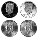 2009 P D S S Kennedy Half Dollar Year set Silver & Clad Proof & BU US 4 Coin lot
